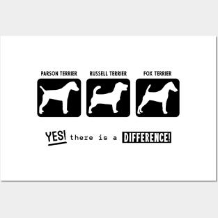 Parson, Russell, Fox Terriers, there is a difference! Posters and Art